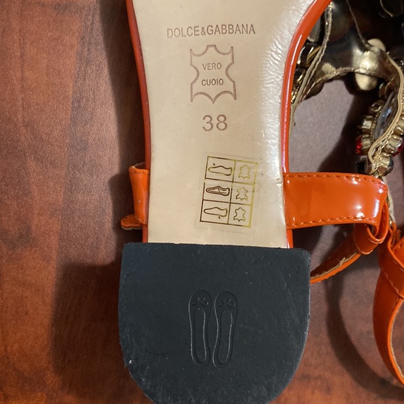 Dolce & Gabbana Embellished Thong Sandals - Picture 5 of 6